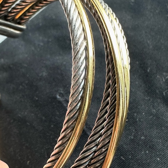 David Yurman Crossover Bangle Gold & Silver - Picture 5 of 13